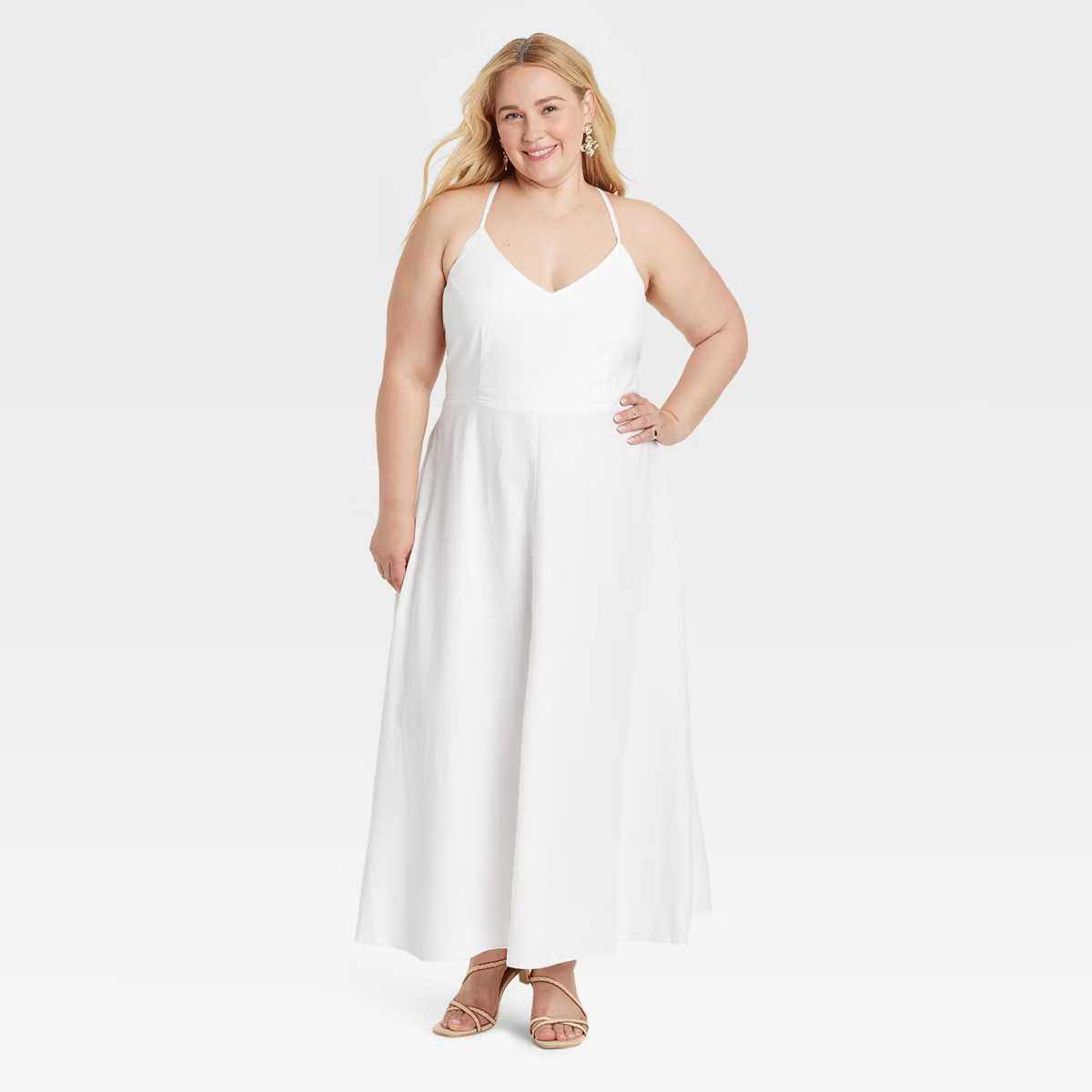Women's Linen Midi Sundress - A New Day™ | Target