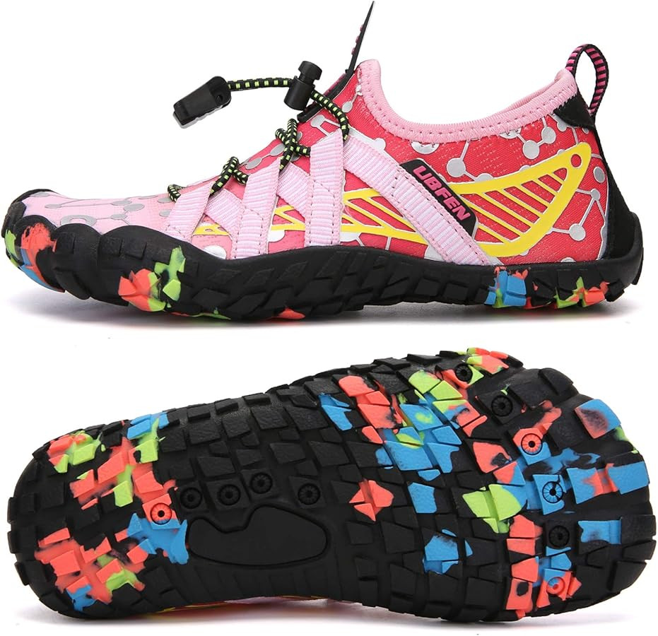 UBFEN Water Shoes for Kids Boys Girls Aqua Socks Barefoot Beach Sports Swim Pool Quick Dry Lightw... | Amazon (US)