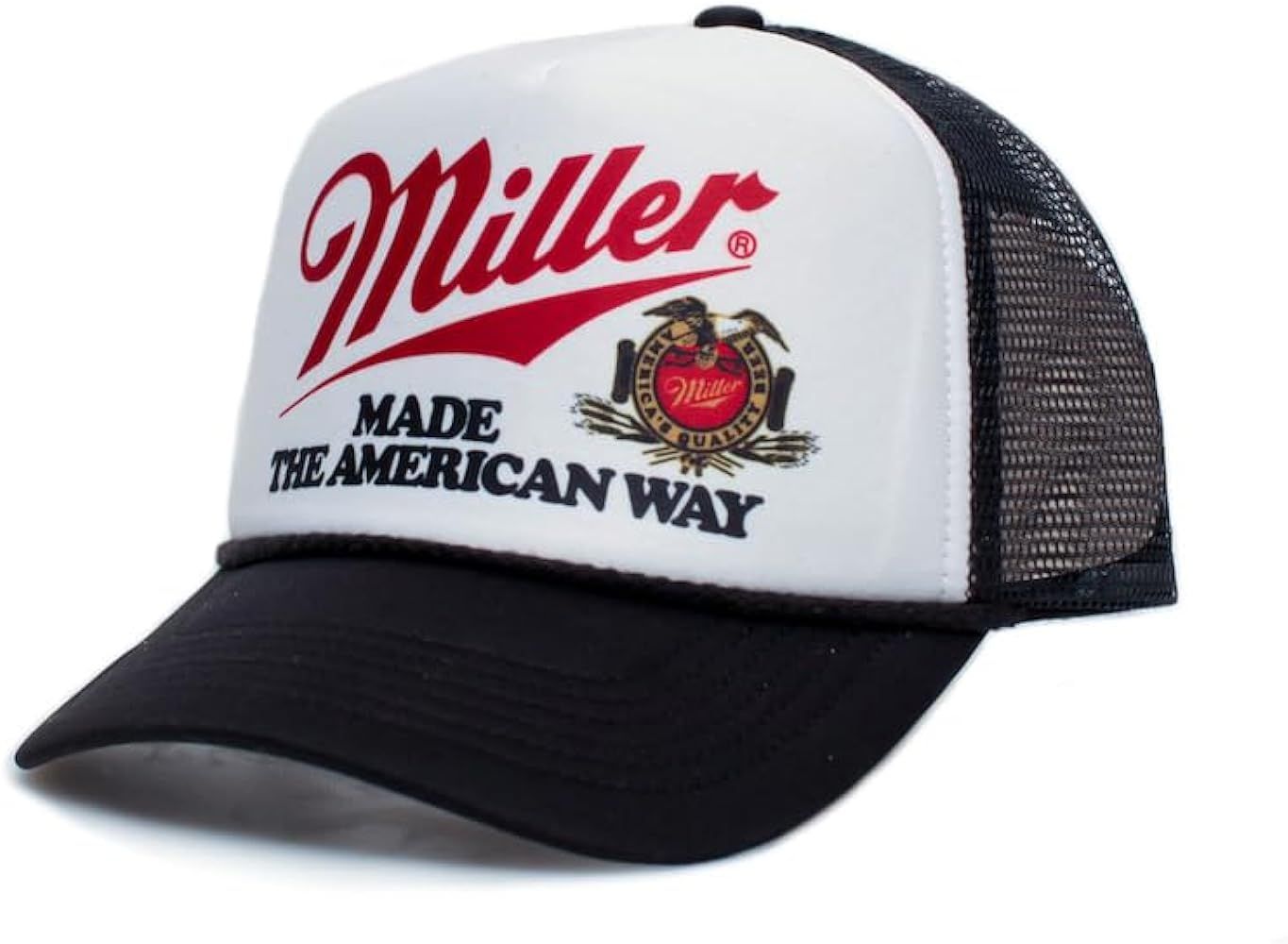 Made The American Way Trucker Hat - Premium Snapback for Men and Women - Cowboy Drinking Beer Cou... | Amazon (US)