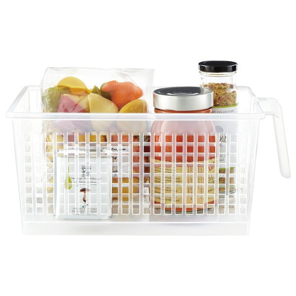 Large Handled Storage Basket Clear | The Container Store