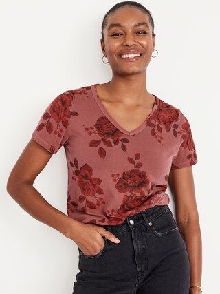 EveryWear V-Neck Floral T-Shirt for Women | Old Navy (US)