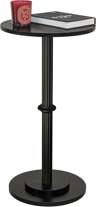 MaxSmeo Drink Table, Small Side Table for Small Spaces, Modern Round End Table with Fluted Wood L... | Amazon (US)