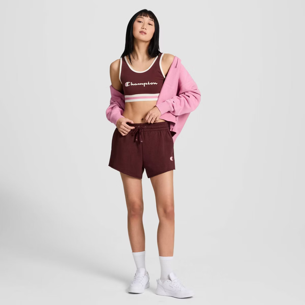 Champion Women's French Terry Pull-On Shorts - Maroon S | Target