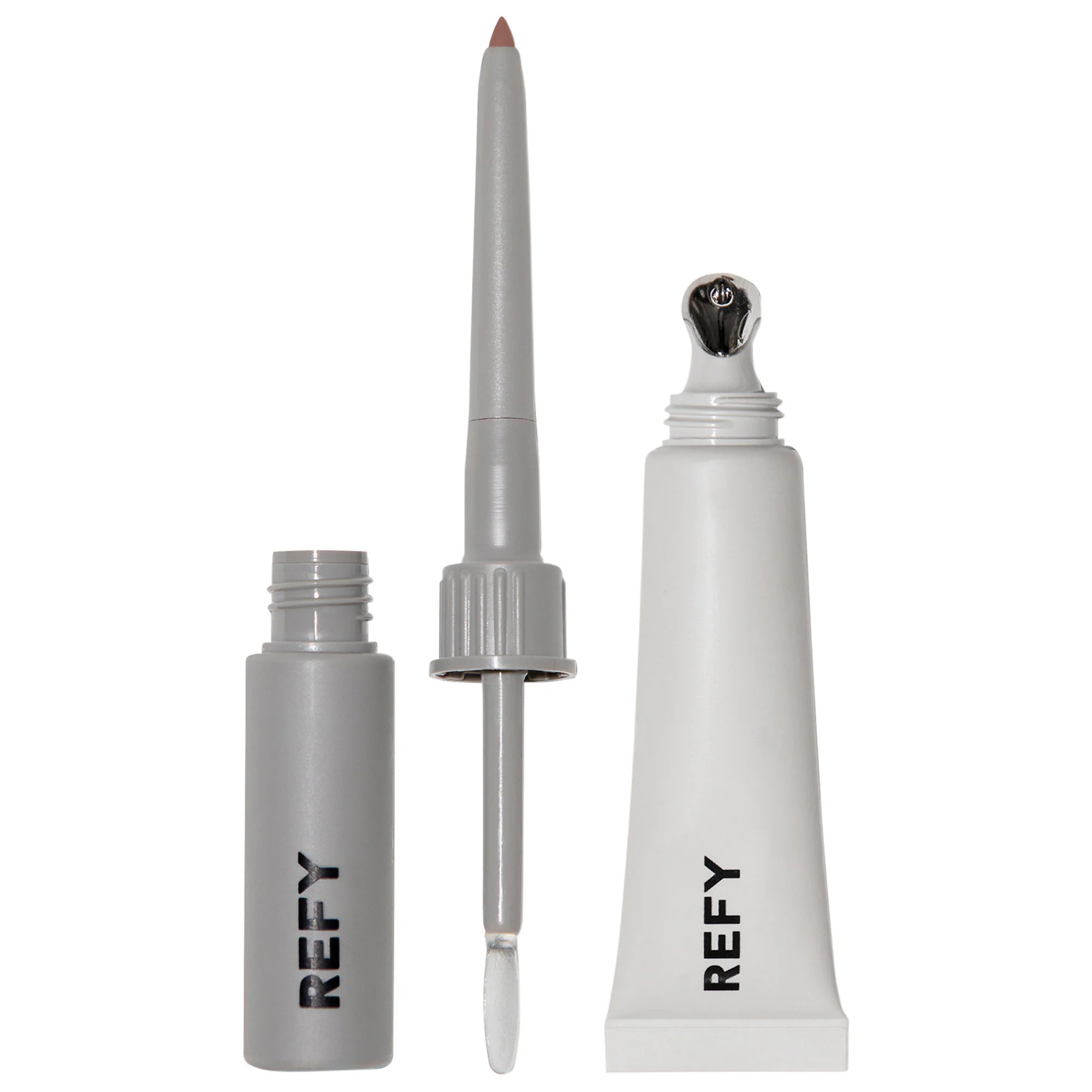 REFY Lip Collection: Lip Liner, Setter, and Lip Gloss Taupe | Sephora (US)