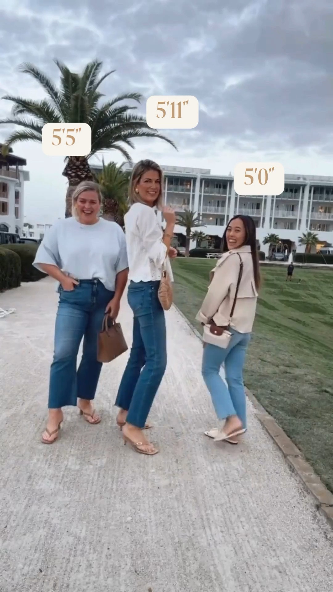 The jeans that ACTUALLY fit (almost) everyone. I am 5’11” wearing 28x30. Marissa is 5’5” in 33x26. Amanda is 5’0” in 24x26.

#LTKMidsize #LTKTall #LTKPetite