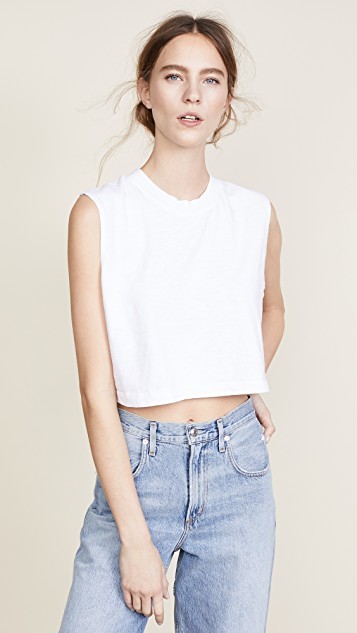 The Tokyo Crop Muscle Tee | Shopbop