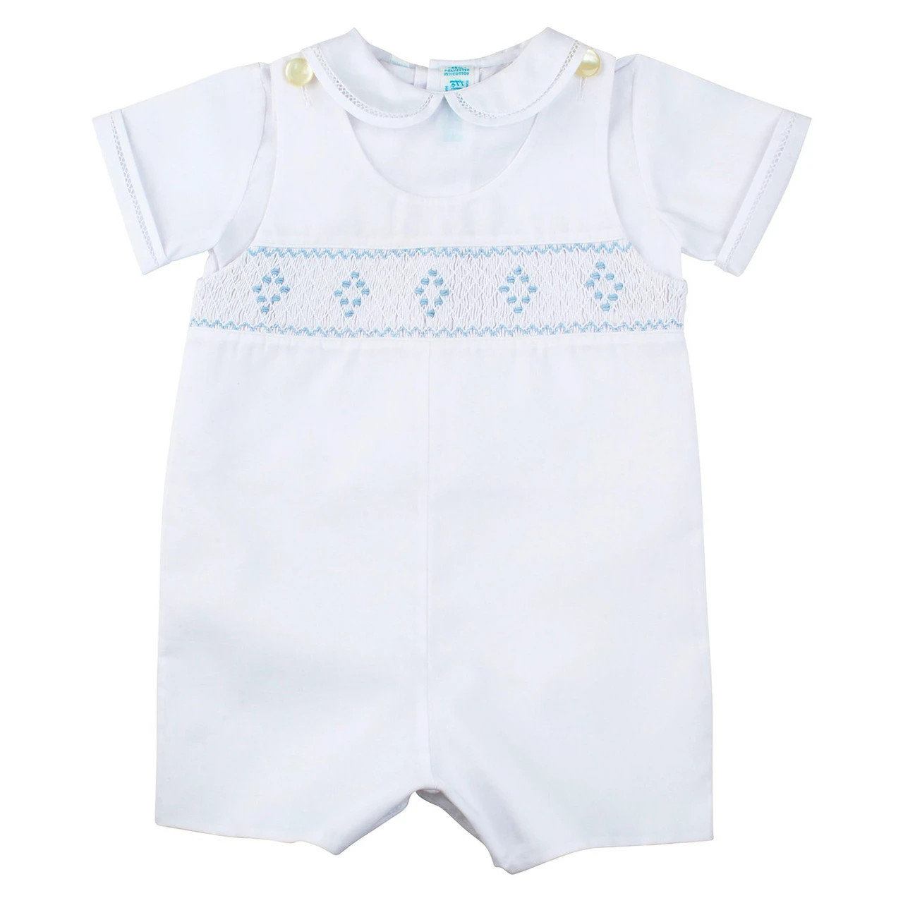 Smocked Diamond Shortall | Feltman Brothers