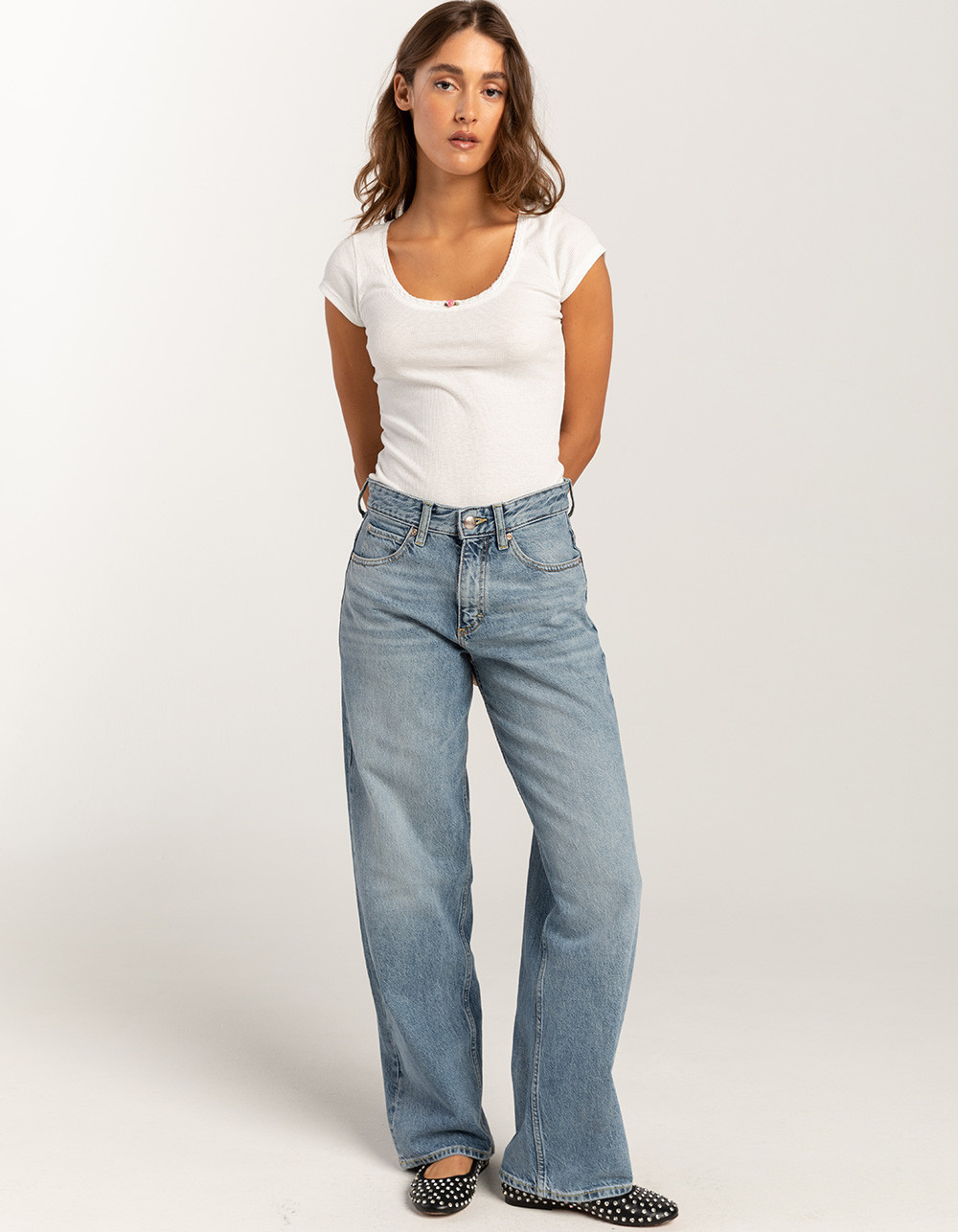 LEE Loose Straight Rider Womens Jeans | Tillys