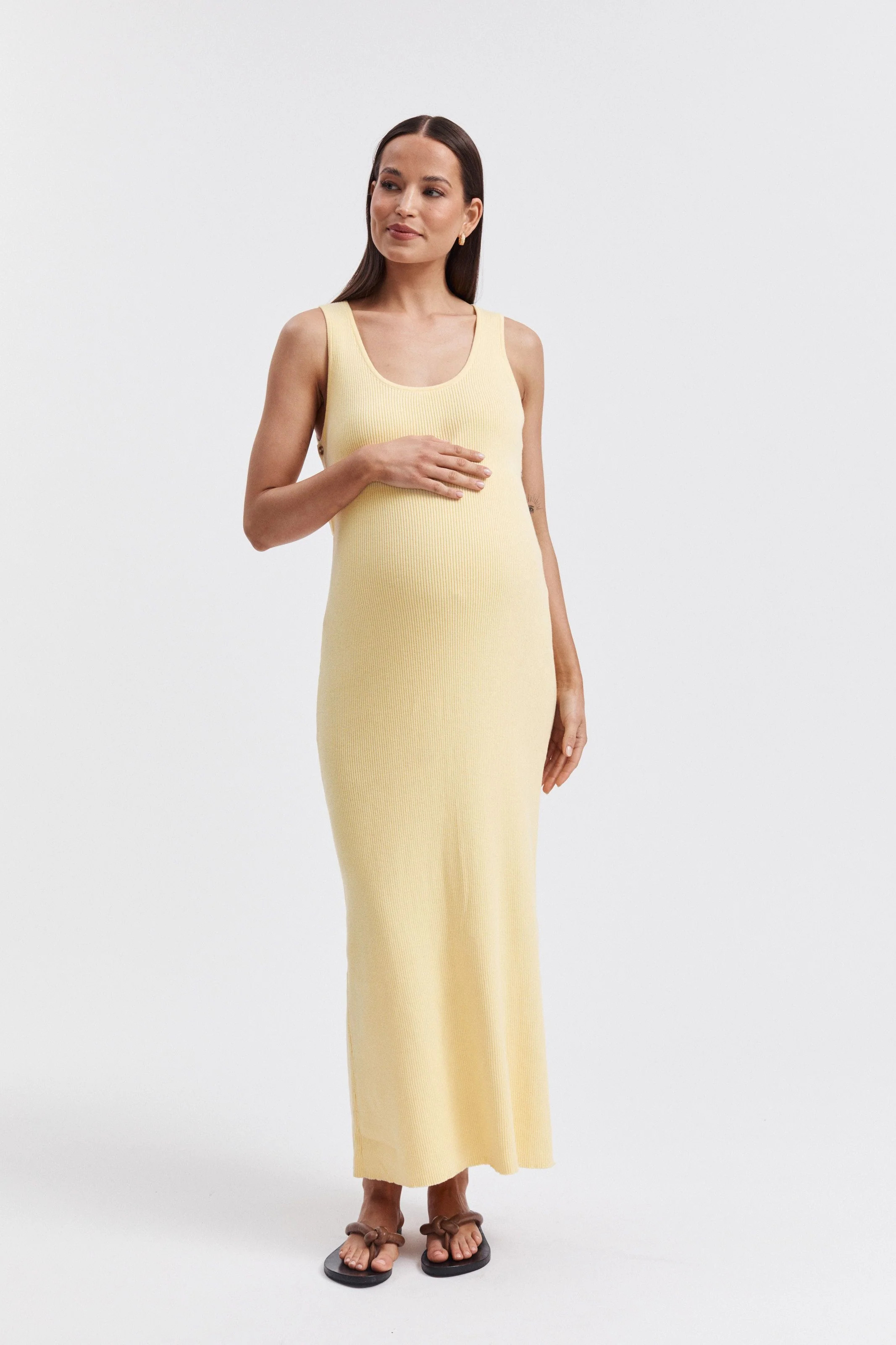Resort Dress (Lemon) | Legoe Heritage Maternity APAC