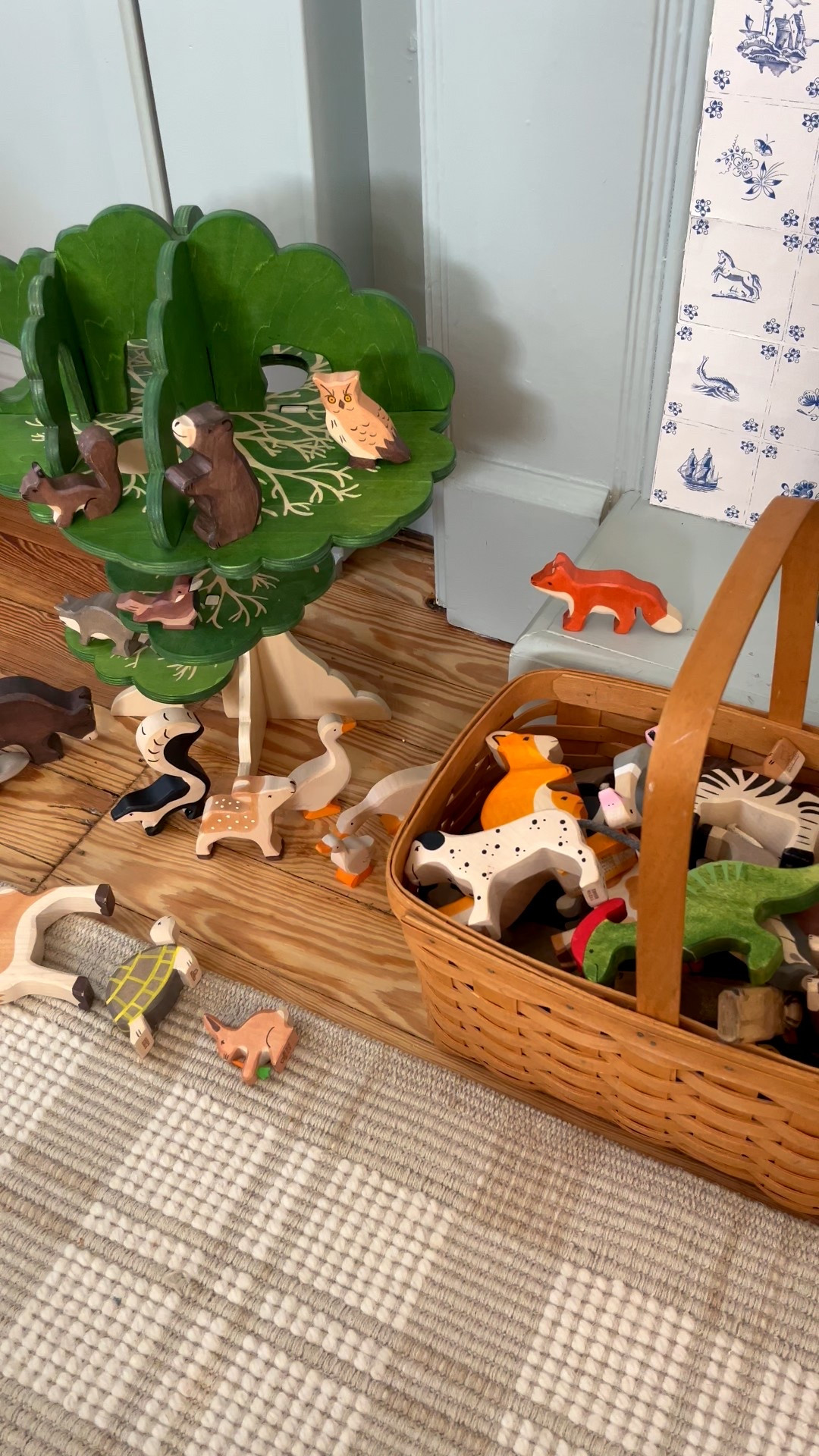 Woodland trails treehouse is back in stock! Our animals are all holztiger brand 