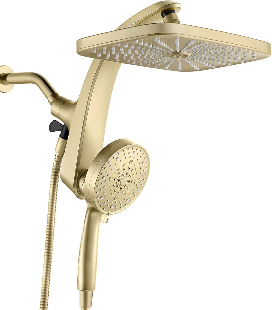 High Pressure Rain Shower Head: Upgrade Shower Heads with Handheld Spray Combo with Fixed Showerh... | Amazon (US)