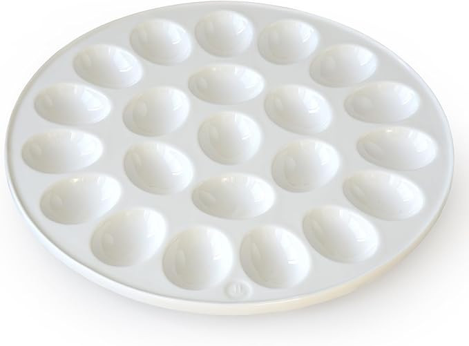 Cinf Ceramic Deviled Egg Containers Deviled Egg Platter Easter Gift Carrier Holder Trays with 22 ... | Amazon (US)