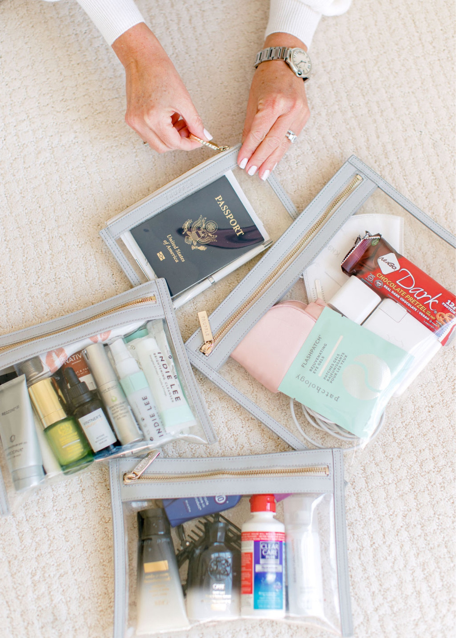 Small Business Saturday! 
Truffle and Co clarity travel pouches are the best travel accessory and a great gift! Almost everything on their site is 25% off! 
The mini is great for your purse and lipsticks or passports
Small is what I use for make up and skincare and large for tech and snacks etc 

#LTKGiftGuide #LTKCyberWeek #LTKHoliday