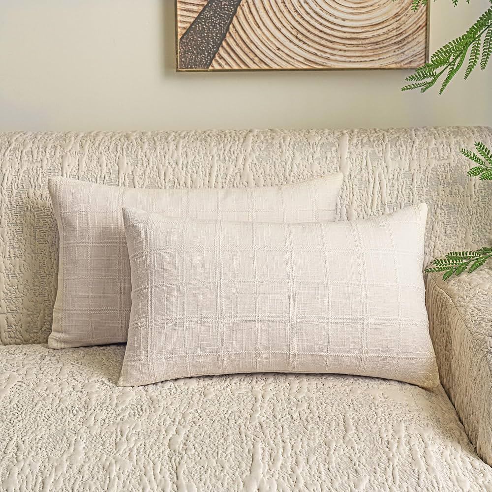 GGVCWWQ Throw Pillow Covers 18x18 Inch Set of 2 Decorative Linen Textured Spring Modern Square Ac... | Amazon (CA)