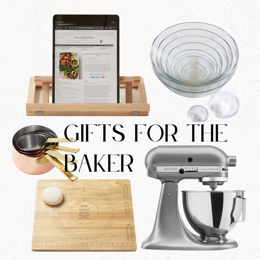 Whip up some holiday magic 🎂✨ The *baker’s gift guide* everyone will love — from sleek cutting boards to mixing bowls that make every recipe shine! 🥣 Add a chic mixer, a set of measuring cups, and a tablet holder for hands-free inspo scrolling. 🍪🎁  

Tap to shop these kitchen must-haves on my LTK — perfect for gifting the baker (or baking enthusiast!) in your life. 👩🏻‍🍳💗  

#BakerGiftGuide #HolidayGiftGuide #LTKKitchen #LTKHoliday #BakingGifts #KitchenFavorites #LTKGiftGuide #CookandCreate #MixerMagic #HomeChef #GiftIdeas2025 #LTKHome
