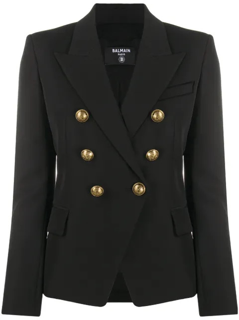 button-embellished blazer | Farfetch (US)
