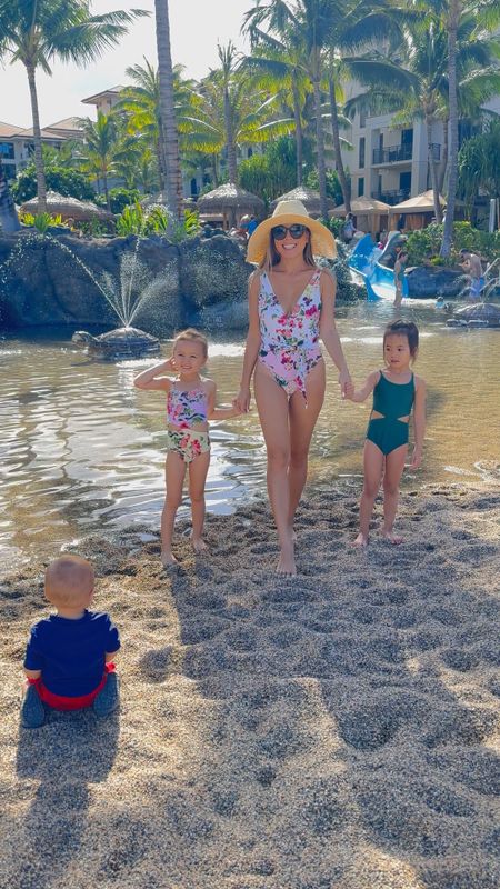 Mommy and daughter swimsuit. Floral matching swimsuit with Clara and the girls wearing matching style 

#LTKfamily #LTKswim #LTKtravel