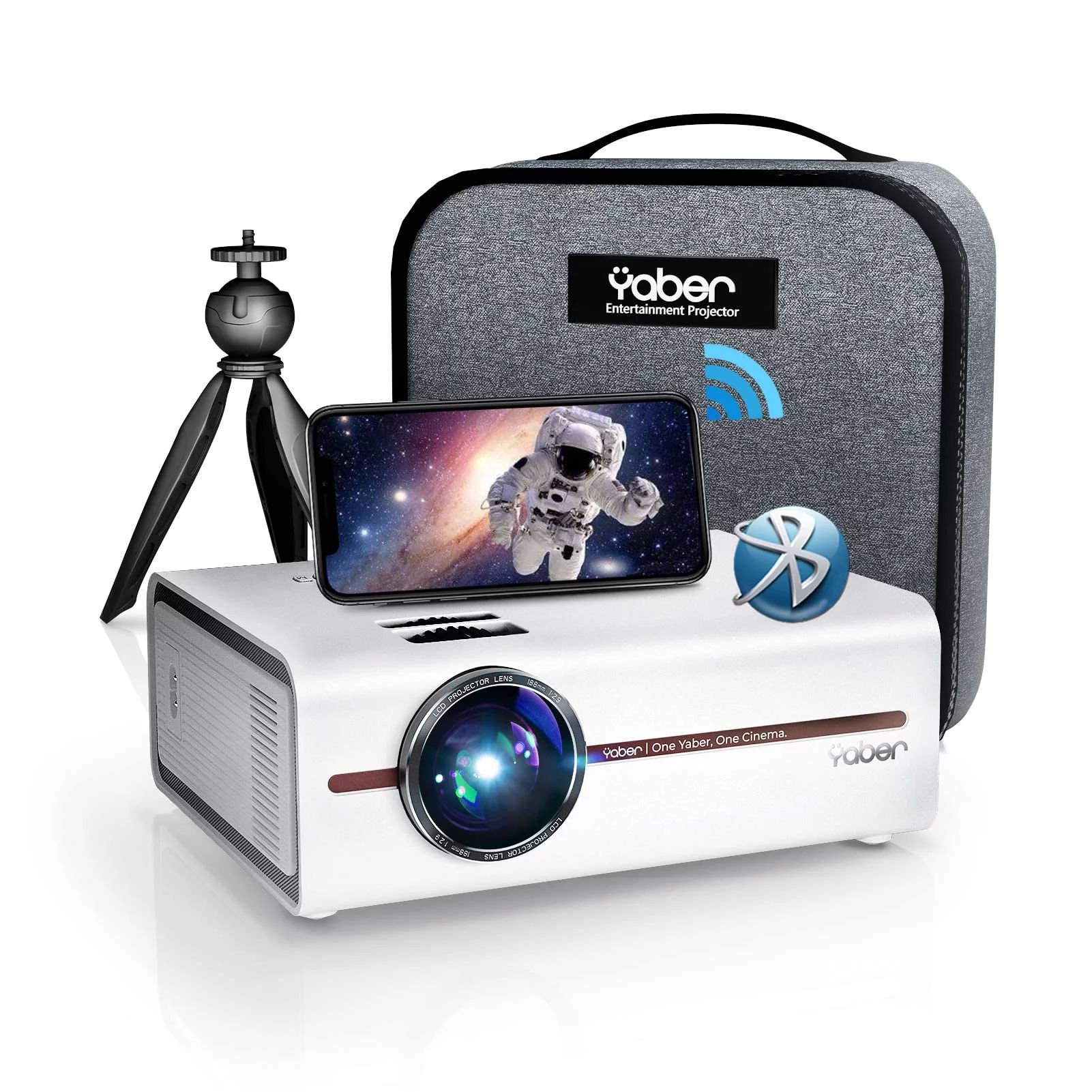 Yaber 4K Projector with Wifi and Bluetooth, LCD Technology, 9000LM Full HD Native 1080P Portable ... | Walmart (US)