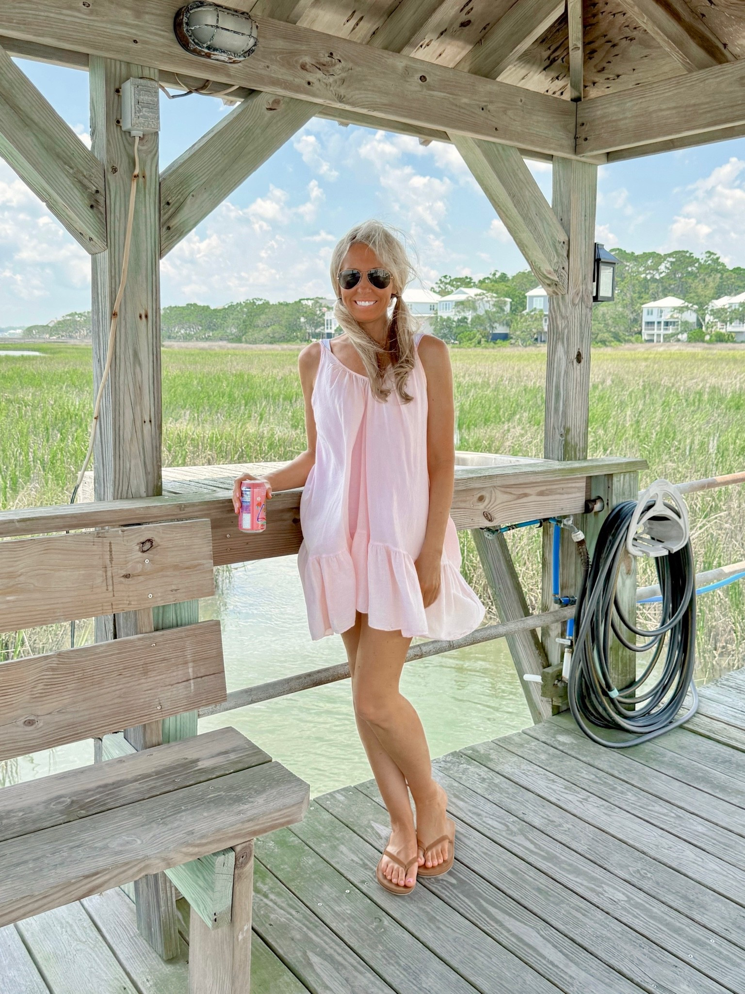 Pink Mini🌸

St. Tropez Pink Mini by 9seed: One Size 
Ray-Ban Aviator Sunglasses 
Hari Mari Meadows Flip Flop Sandals TTS

I’m 5’4 34B🤍

Summer Outfits
Beach Vacation Outfits 
Beach Coverups

#LTKSwim #LTKTravel #LTKPetite