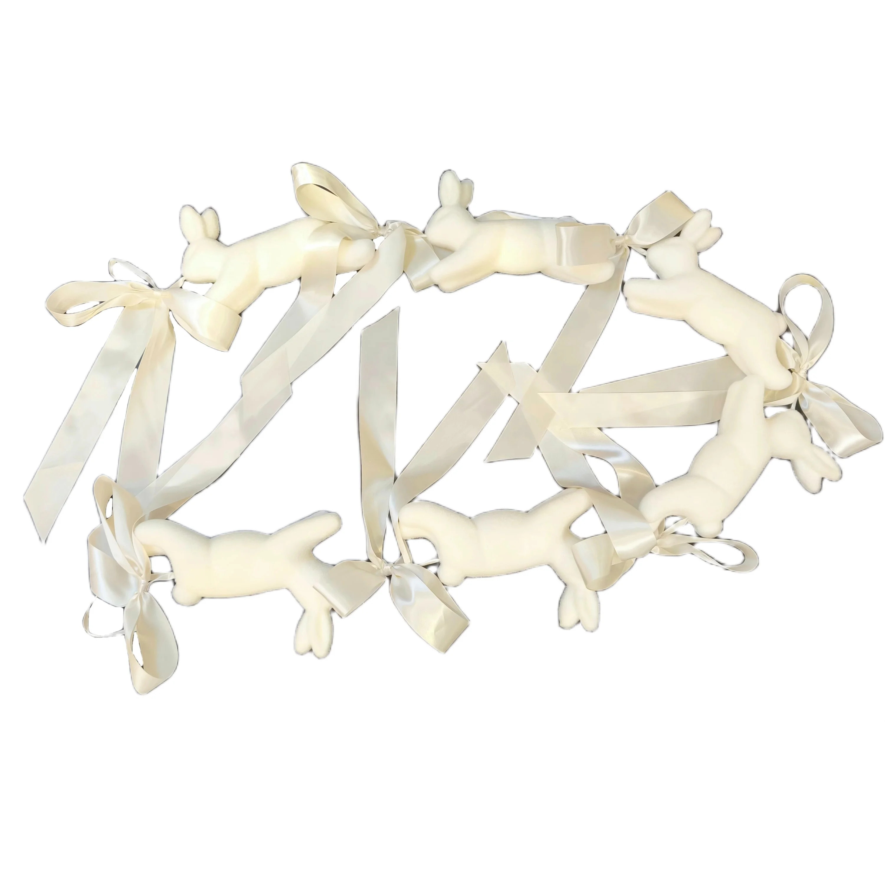 Bunnies and Bows Garland, Cream, 72", Easter by Way To Celebrate | Walmart (US)