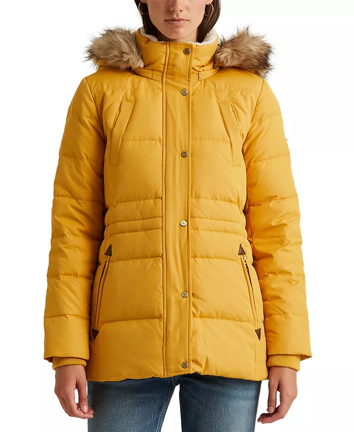 Lauren Ralph Lauren
          
        
  
      
          Women's Faux-Fur-Trim Hooded Down Puf... | Macys (US)