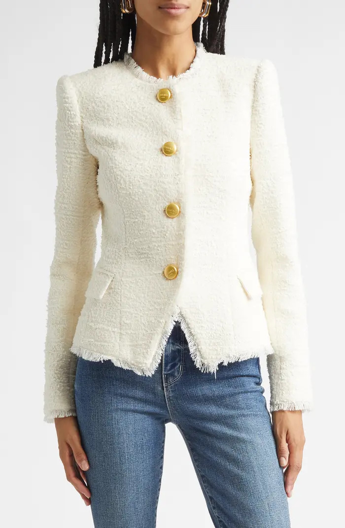 Nerina Fringe Bouclé Jacket | Nordstrom
