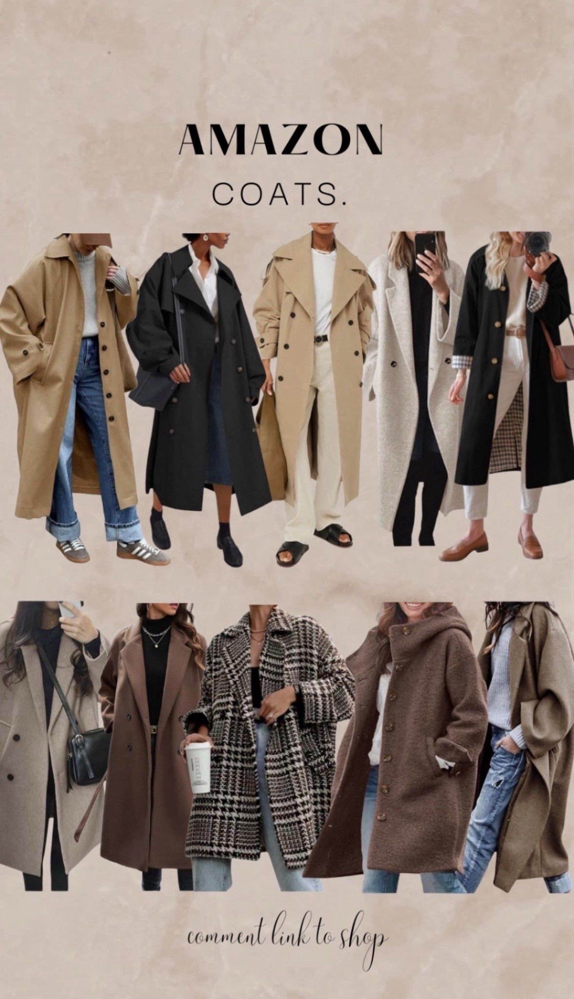 i've done the work for you and put together all the trending styles for fall / winter 2025/26

not to call personal favorites but the plaid lining in the trench coat is too beautiful 🍂🤤 

oversized, cozy, warm.. here you go.  enjoy shopping !

#outerwear #longcoat #oversizedcoat #coats #amazoncoats