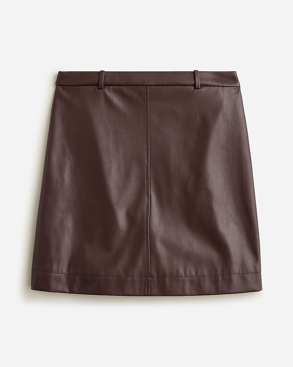 Trouser mini skirt in faux leather | J.Crew US