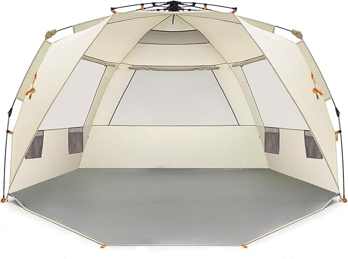 Easthills Outdoors Instant Shader Deluxe XL Beach Tent Easy Up 99" Wide for 4-6 Person Sun Shelte... | Amazon (US)