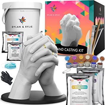 Dylan & Rylie Hand Casting Kit Couples - Plaster Hand Mold Casting Kit, DIY Kits for Adults and K... | Amazon (US)
