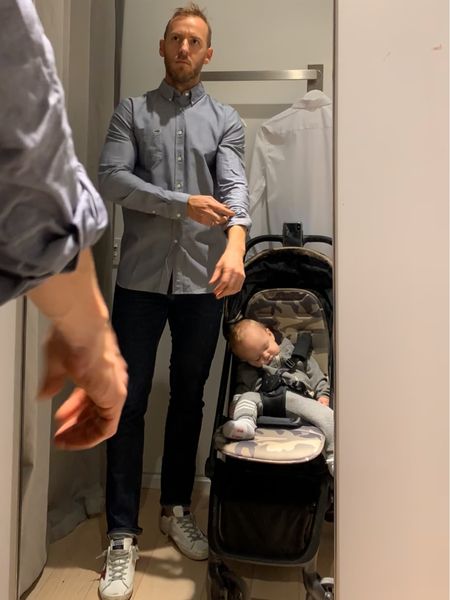 Shopping is boring, so I’m here to help dad’s look their best.  Blue button down shirt with denim is a favorite look on the street or at the office.

#LTKfamily #LTKstyletip #LTKmens