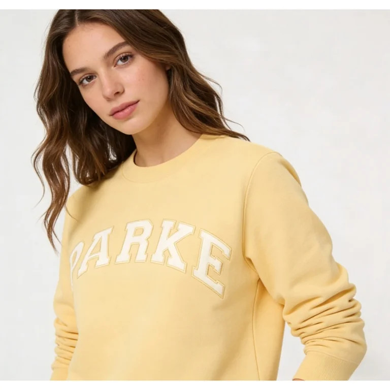 Parke letter print sweatshirt, long-sleeved low-cut top | Walmart (US)