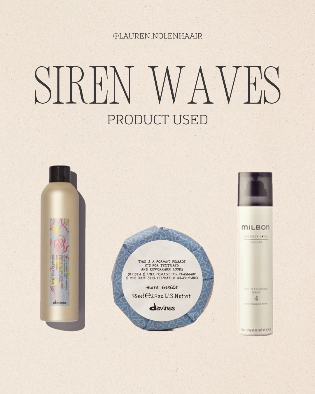 Siren waves products 

#LTKBeauty #LTKStyleTip #LTKFindsUnder100