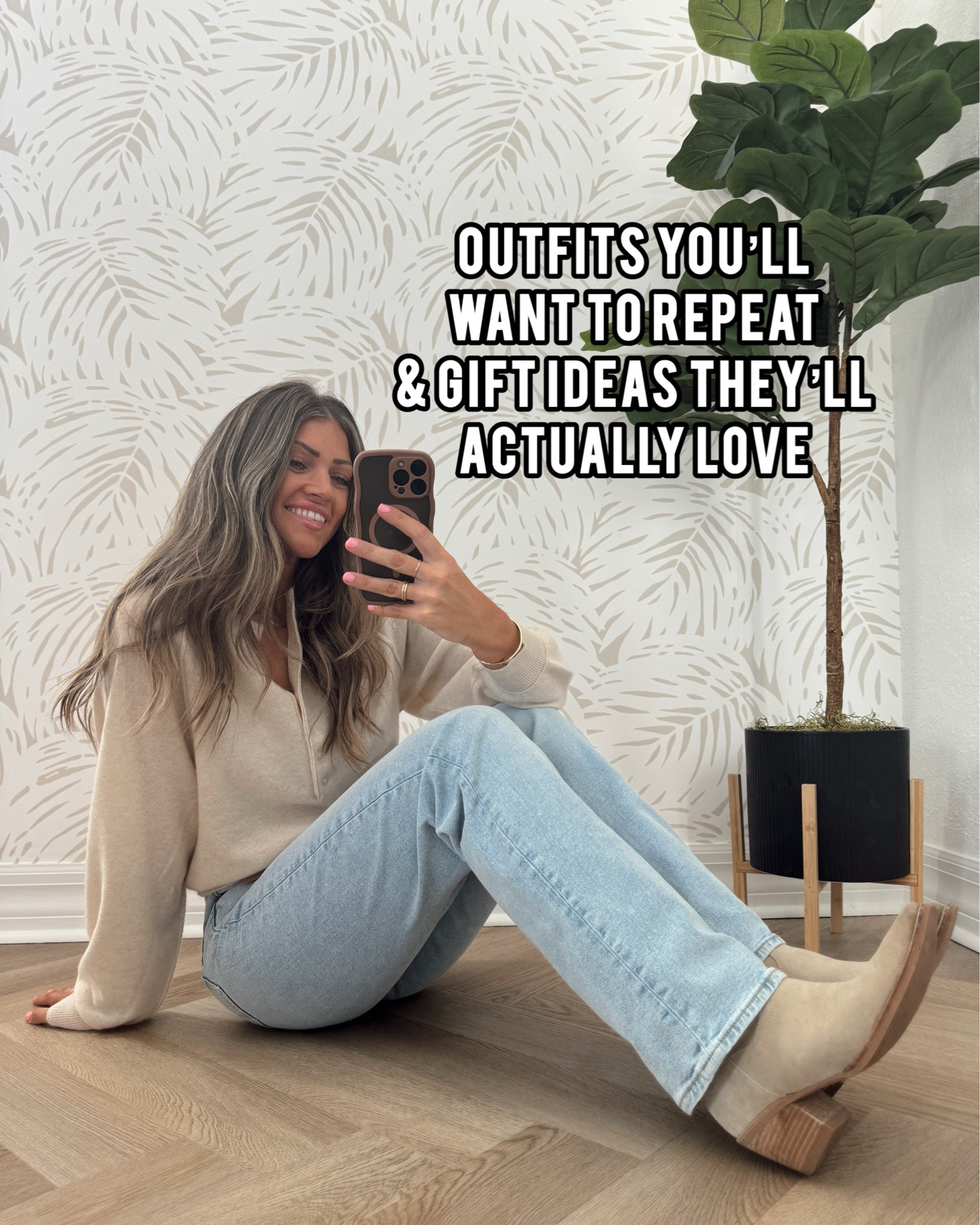 Outfit repeater here 🤚🏻 here’s items I repeat again & again that I know you’ll love, too! & gift ideas they’ll actually use and love alllll the time. 🎄 #christmasgiftideas #affordablegifts #giftforhim #giftsforher #neutraloutfits #outfitideas #casualoutfits 