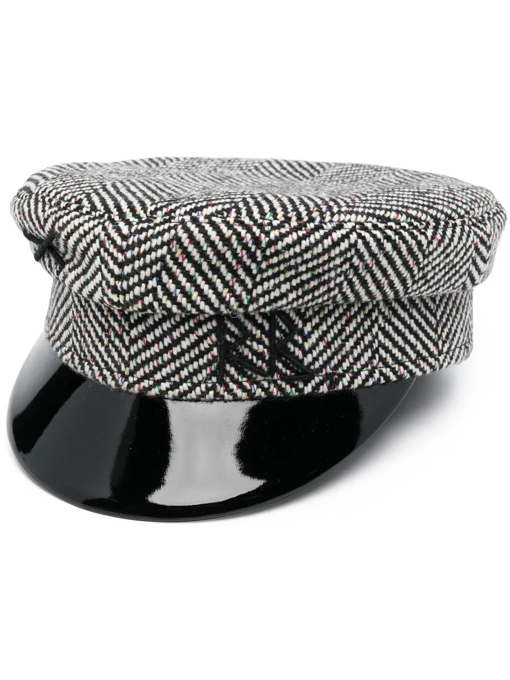 herringbone-pattern baker boy cap | Farfetch Global