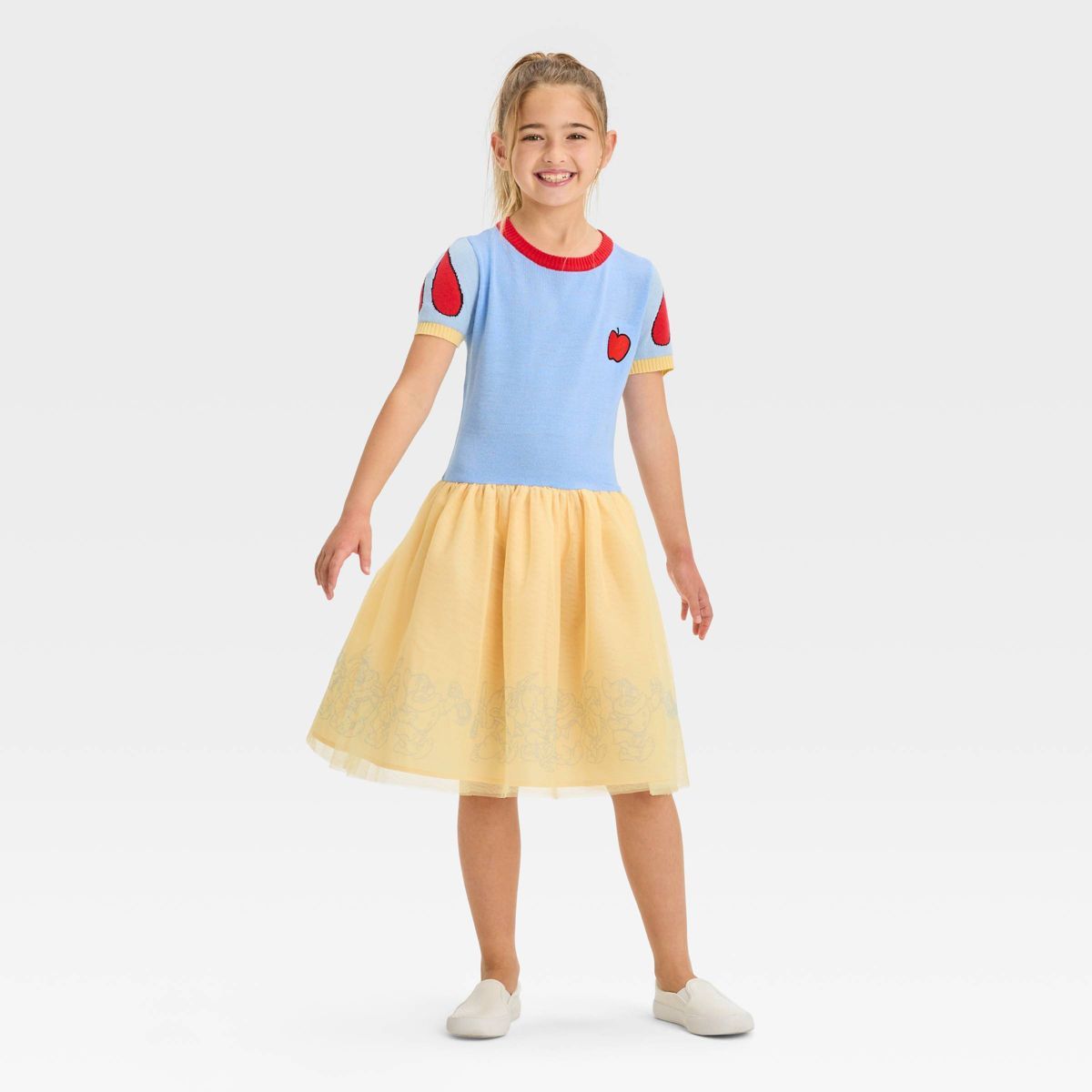 Girls' Snow White & the Seven Dwarfs Cosplay Dress - Light Blue/Yellow | Target