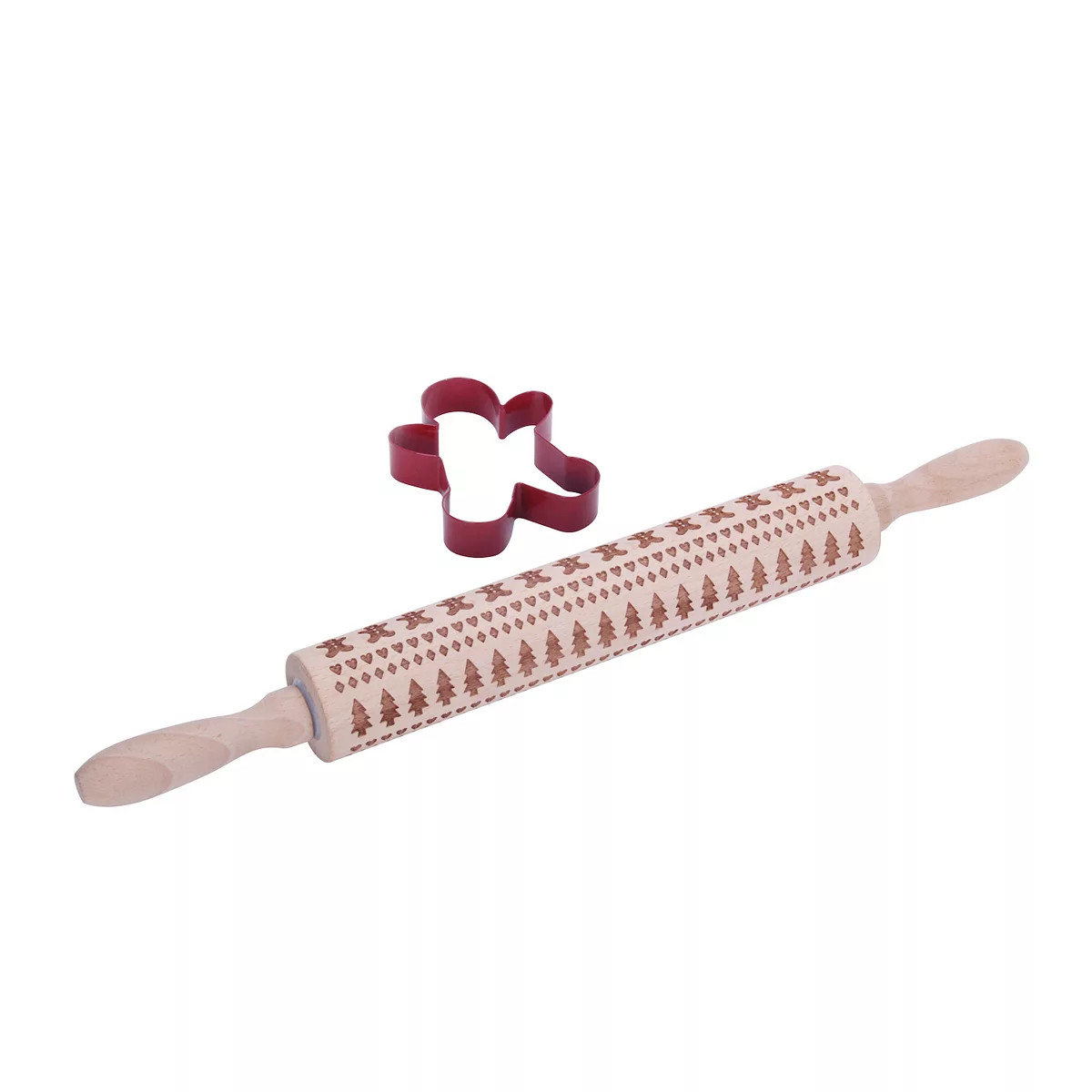 St. Nicholas Square® Christmas Rolling Pin & Cookie Cutter 2-piece Set | Kohl's