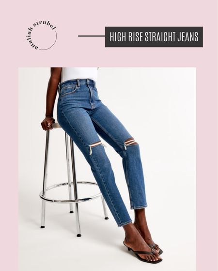 These jeans!!😍 They're the perfect amount of distressed and will be a staple item in your wardrobe! Linking a few other straight jean styles! 

#LTKstyletip #LTKeurope