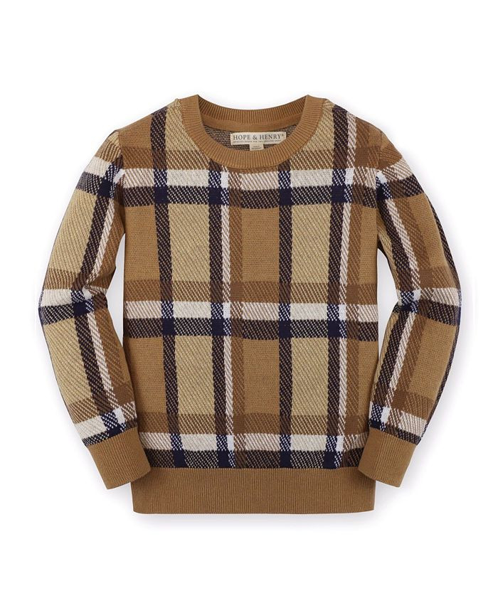 Hope & Henry Hope Henry Boys' Long Sleeve Crew Neck Pullover Sweater, Kids & Reviews - Kids - Mac... | Macys (US)