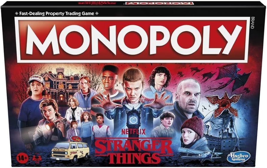 Monopoly Hasbro Gaming : Netflix Stranger Things Edition Board Game for Adults and Teens Ages 14+... | Amazon (US)