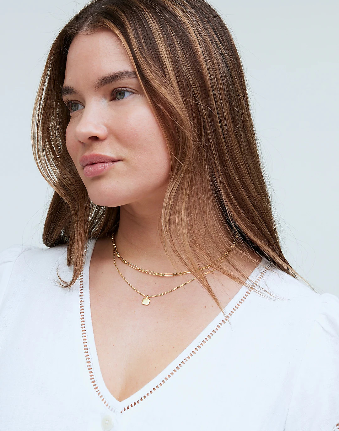 Two-Pack Mother-Of-Pearl Necklace Set | Madewell