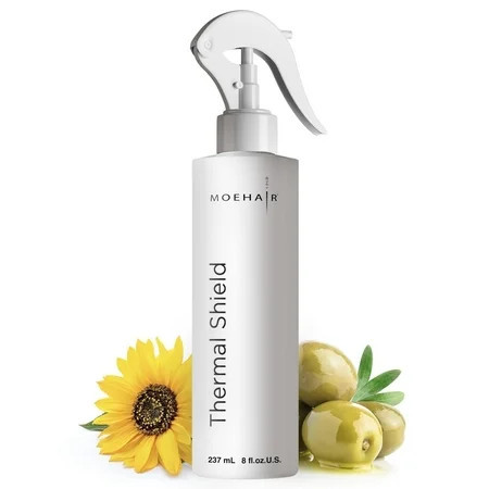 Moehair Heat Protectant Spray 8 fl oz | Thermal Shield | All Hair Types | Sulfate and Paraben-Free | Walmart (US)