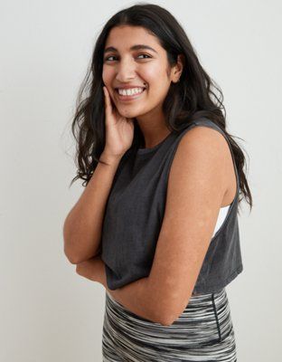 Aerie Easy Cropped Tank | American Eagle Outfitters (US & CA)