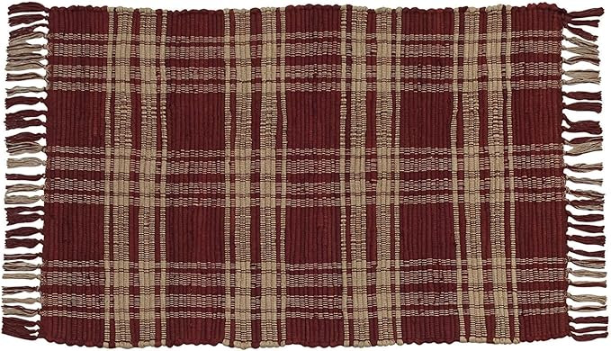 Park Designs 315-25K Sturbridge Rag Rug, 24" x 42", Wine | Amazon (US)