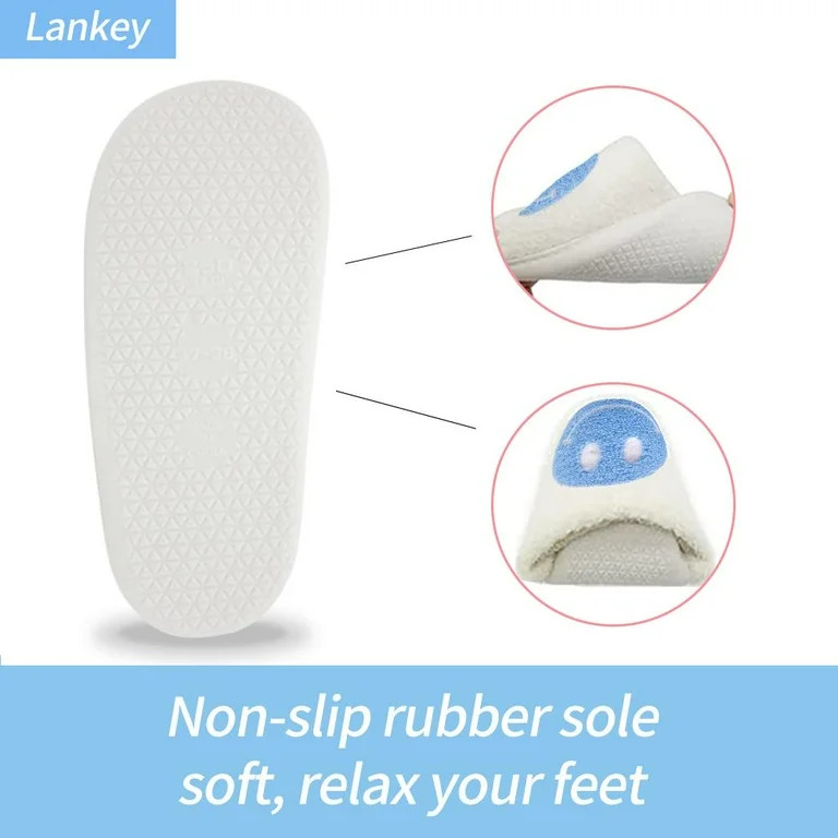 Smiley Face Slippers for Women Men, Anti-Slip Soft Plush Comfy Indoor Slippers, US 7-8 (39-40) | Walmart (US)