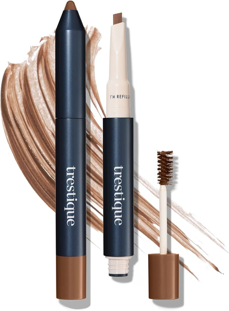 trestique Brow Pencil And Gel, Refillable Eye Brow Pencil With Built-In Brow Gel, Clean Beauty Ey... | Amazon (US)