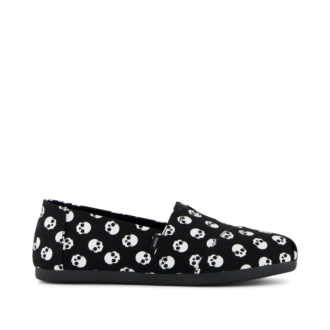 Womens Alpargata Classic Black Glow In The Dark Halloween Skulls | Toms EMEA
