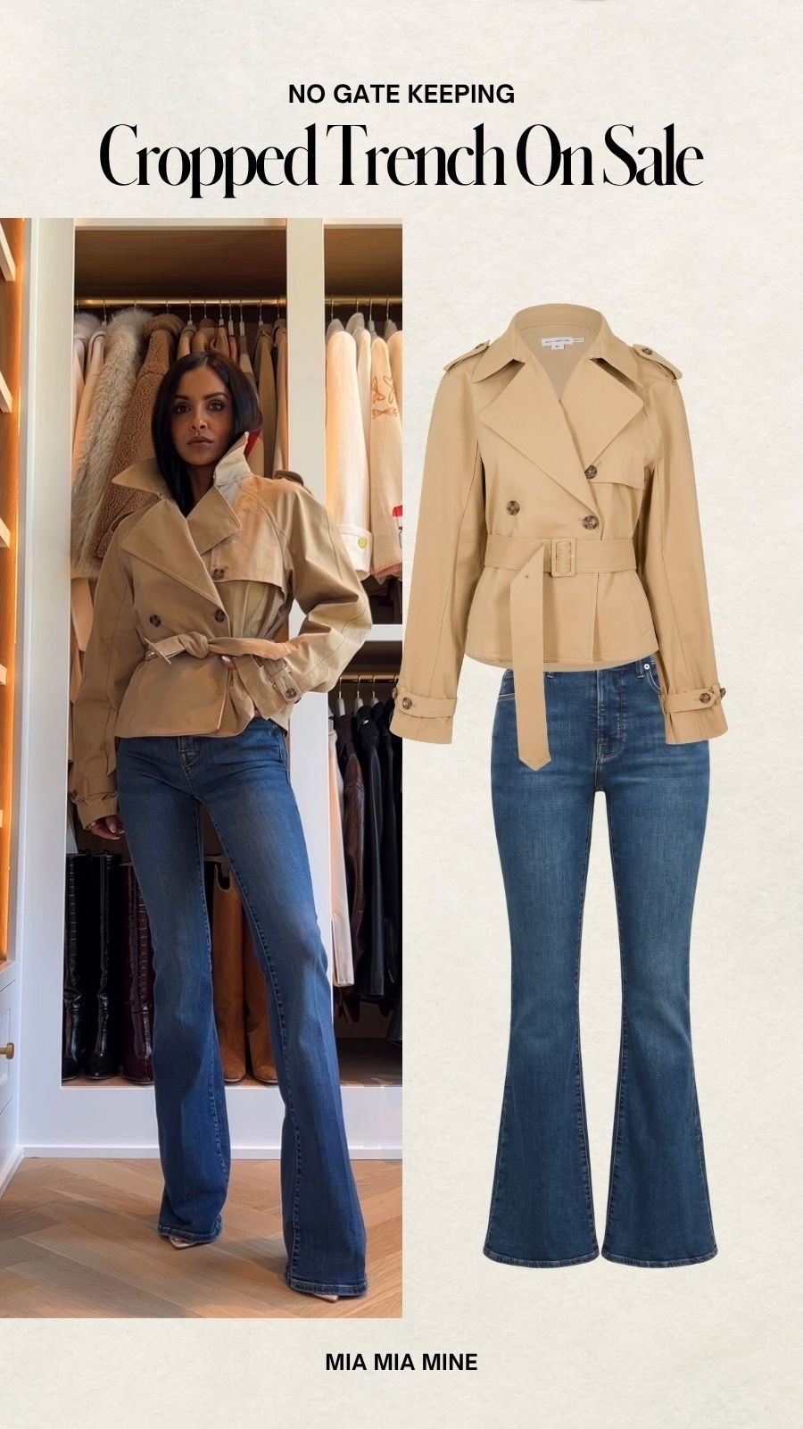 Shopbop sale picks
Save 60% off my cropped trench and 30% off my flared denim

#LTKSeasonal #LTKSaleAlert #LTKOver40