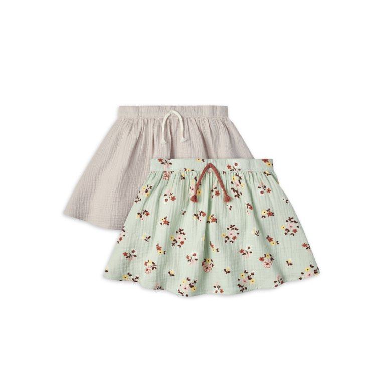 Modern Moments by Gerber Toddler Girl Gauze Skirt, 2-Pack, Sizes 12M-5T | Walmart (US)