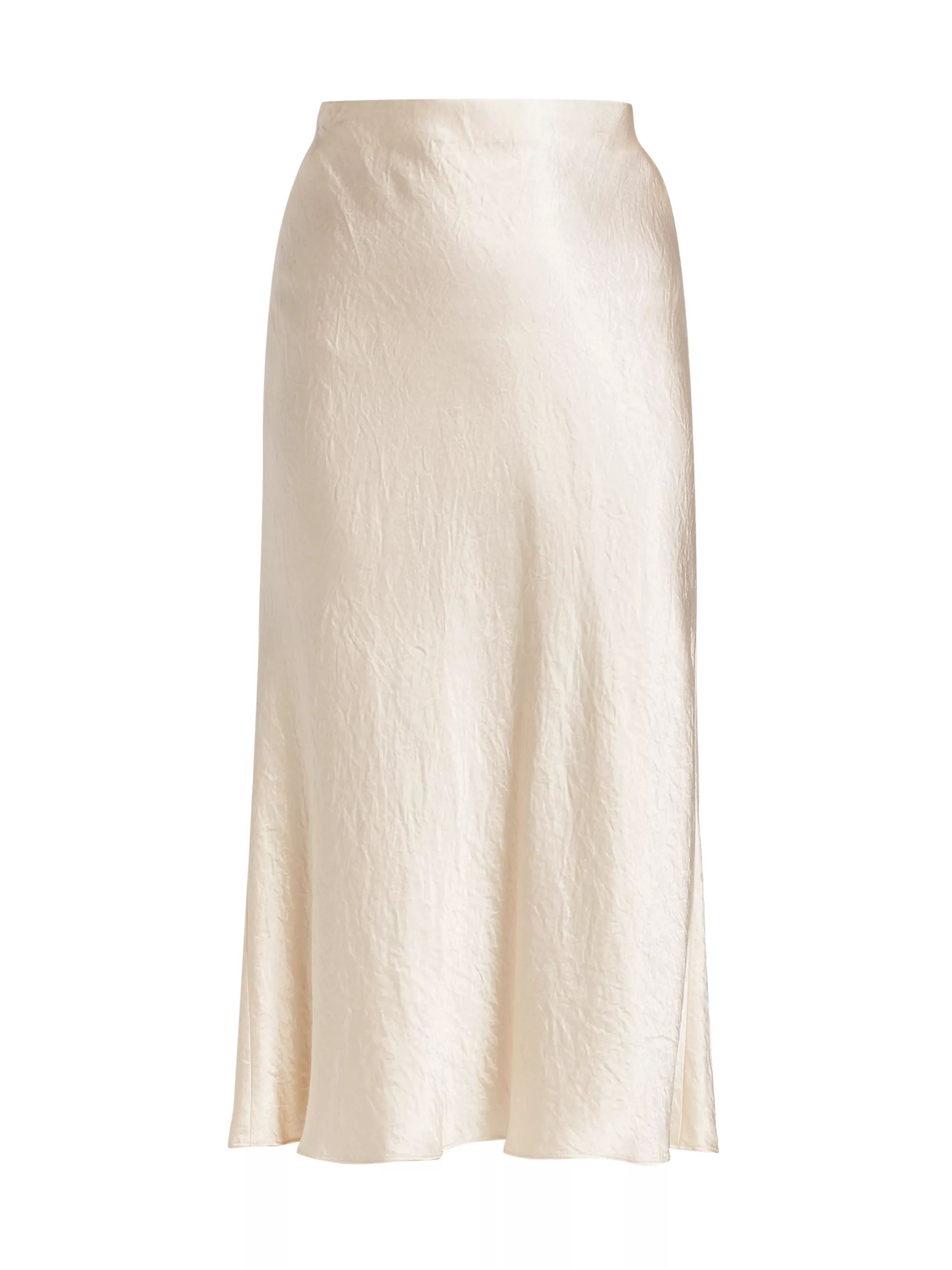 Satin Midi-Skirt | Saks Fifth Avenue